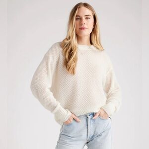 Quince baby alpaca wooo diamond stitch sweater